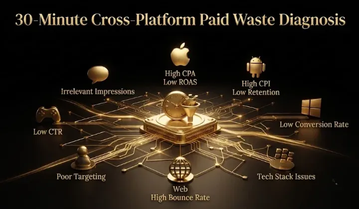 The 30-Minute Cross-Platform Waste Diagnosis for B2B SaaS: Find Your Biggest Paid Leaks Fast