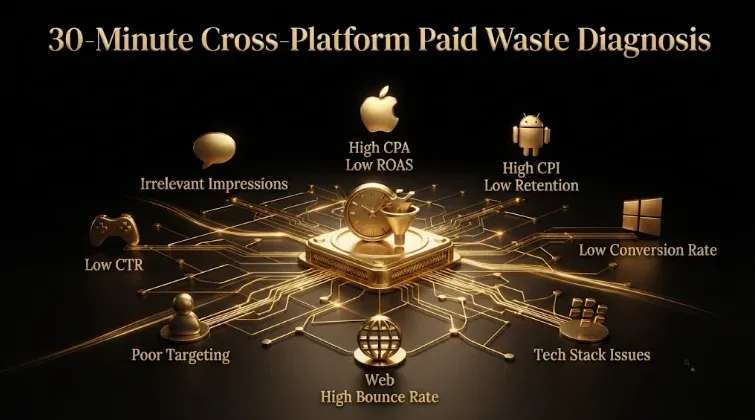 The 30-Minute Cross-Platform Waste Diagnosis for B2B SaaS: Find Your Biggest Paid Leaks Fast
