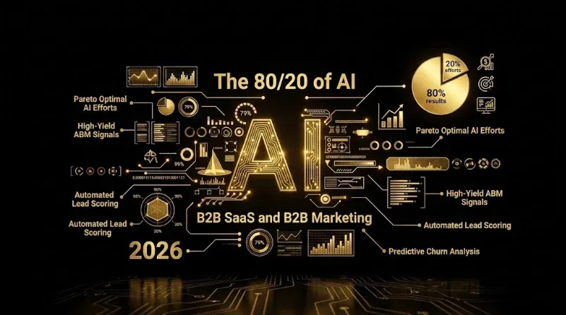The 80/20 of AI in B2B SaaS and B2B Marketing 2026: What to Automate, What Stays Human, and the Decision Framework