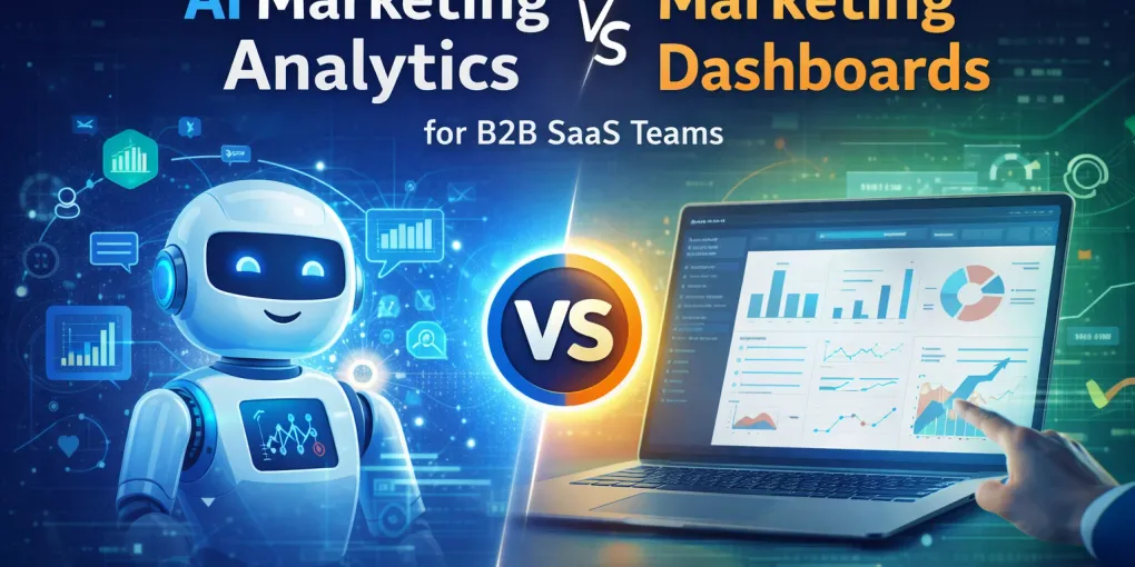 AI Marketing Analytics vs Dashboards for B2B SaaS