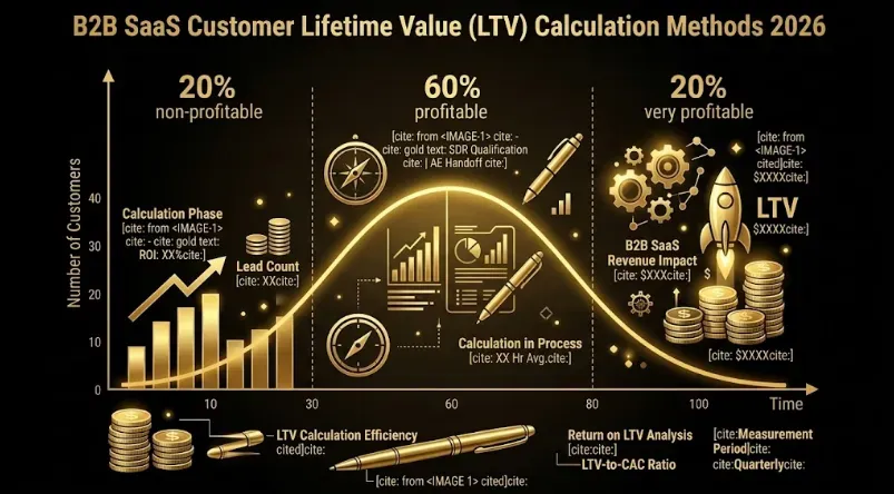 B2B SaaS Customer Lifetime Value (LTV) Calculation Methods 2026: 3 Formulas, Benchmarks by Customer Segment, and the Methodology Pitfalls That Overstate LTV by 40–80%