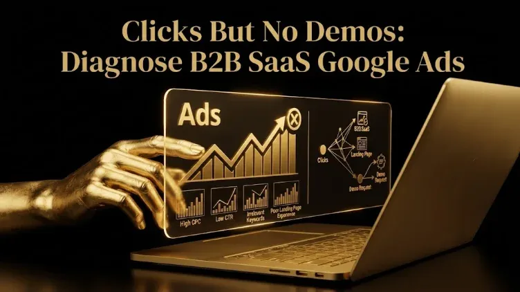 Clicks But No Demos: The 7 Reasons B2B SaaS Google Ads Don't Convert (Diagnostic Guide)