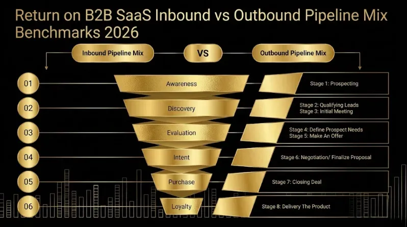 B2B SaaS Inbound vs Outbound Pipeline Mix Benchmarks 2026: Optimal Mix by ARR Stage, ACV Tier, Vertical, and Conversion Rate Comparison