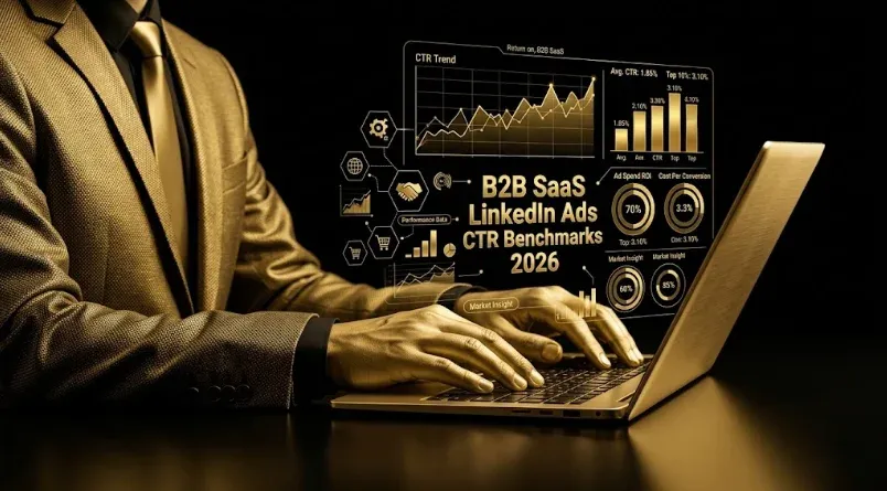 B2B SaaS LinkedIn Ads CTR Benchmarks 2026: CTR by Ad Format, Audience Size, ICP Tier, Funnel Stage, and the 8-Lever CTR Improvement Playbook