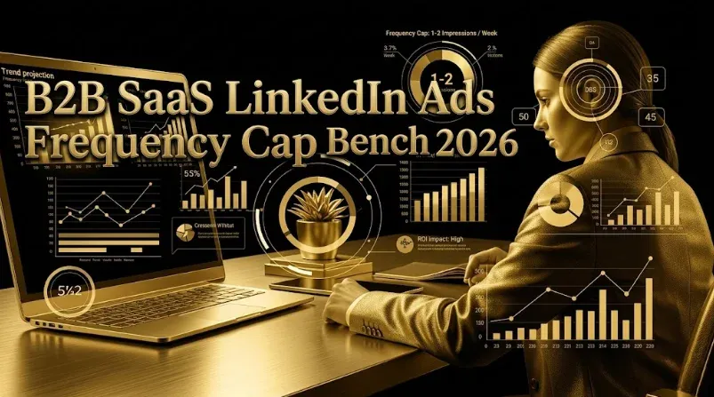 B2B SaaS LinkedIn Ads Frequency Cap Benchmarks 2026: 5-8 Impressions/Month Sweet Spot, Fatigue Thresholds, CTR Decay Curves, and the Cap Architecture Playbook