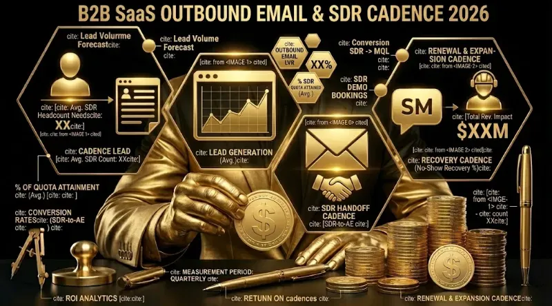 B2B SaaS Outbound Email and SDR Cadence Benchmarks 2026: Reply Rate, Touch Count, Channel Mix, and Meeting Conversion by Persona