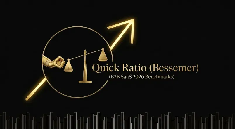 B2B SaaS Quick Ratio (Bessemer) Benchmarks 2026: Formula, Calculation, Benchmarks by ARR Stage, and Growth Efficiency Interpretation