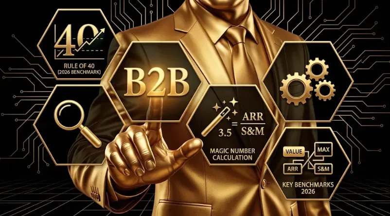 B2B SaaS Rule of 40 and Magic Number Benchmarks 2026: Formulas, Calculation Methodology, and Investor-Grade Benchmarks by Stage
