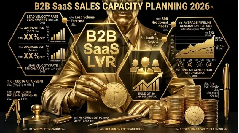 B2B SaaS Sales Capacity Planning 2026: Hiring Math, Ramp Modeling, AE Coverage by Quota Attainment, and the 5-Variable Planning Framework