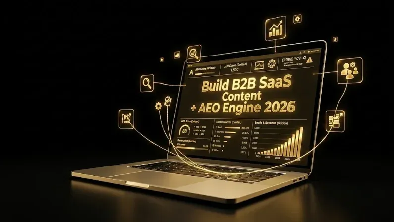 How to Build a B2B SaaS Content + AEO Engine in 2026: The Cornerstone-Piece Method for AI Search Citation, Self-Reported Attribution, and Branded Search Lift
