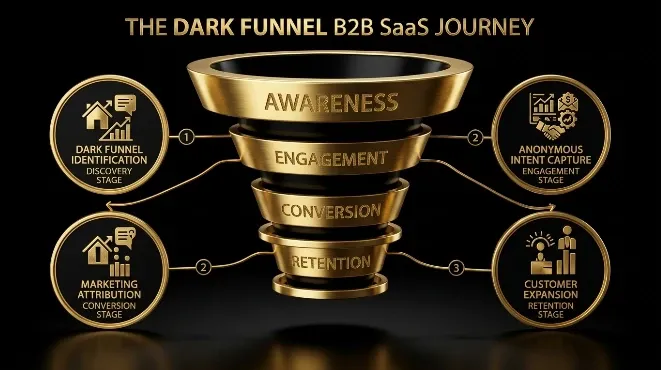 The Dark Funnel in B2B SaaS: Why 70% of Your Pipeline Is Invisible and How to Measure What You Can’t Track