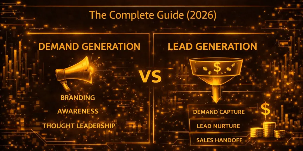 Demand Generation vs Lead Generation for B2B SaaS: The Complete Guide (2026)