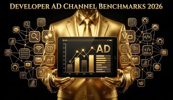Developer Ad Channel Benchmarks 2026: What It Costs to Reach Engineers (Newsletters, YouTube, Stack Overflow, Reddit, Carbon)