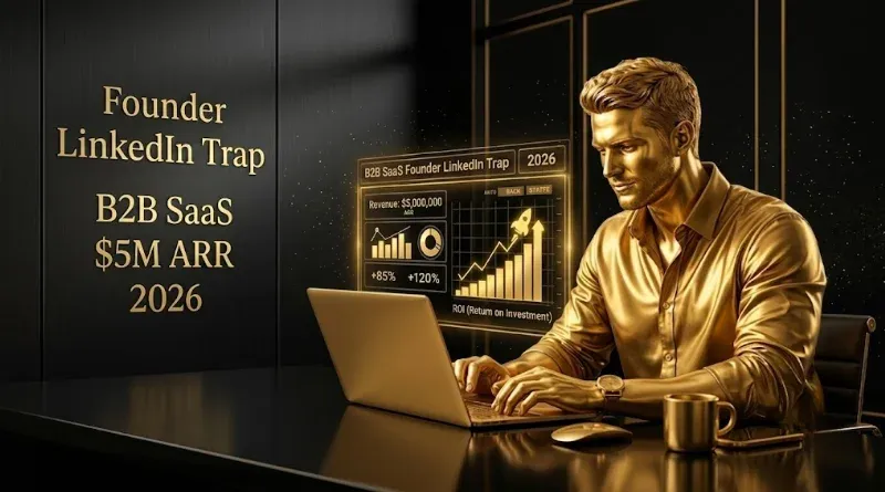 The Founder LinkedIn Trap in B2B SaaS: When It Stops Working at $5M ARR (and What Replaces It in 2026)