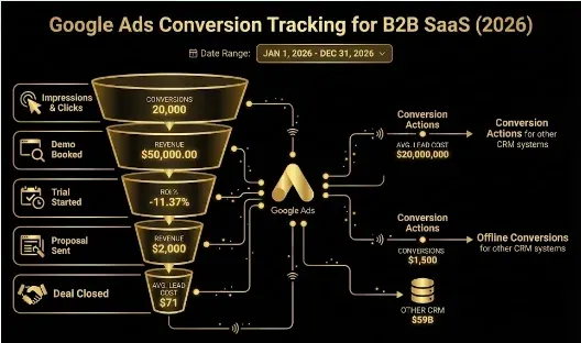 Google Ads Conversion Tracking for B2B SaaS (2026): The Complete Setup Guide
