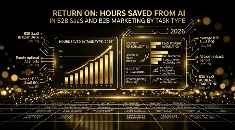 Hours Saved from AI in B2B SaaS and B2B Marketing by Task Type: 2026 Benchmarks Across 20 Operator Workflows