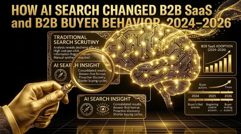 How AI Search Changed B2B SaaS and B2B Buyer Behavior 2024–2026: Data-Backed Analysis of the Shift From Google to ChatGPT, Claude, and Perplexity