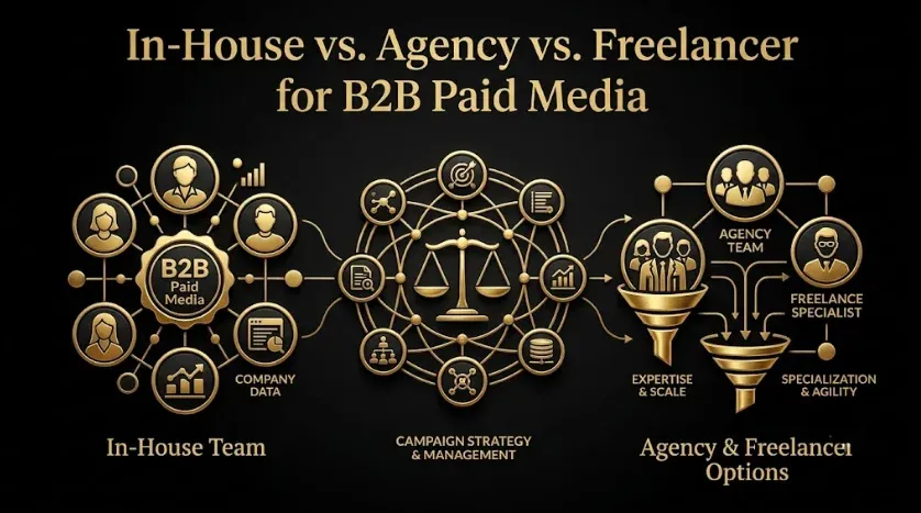 In-House vs. Agency vs. Freelancer for B2B Paid Media