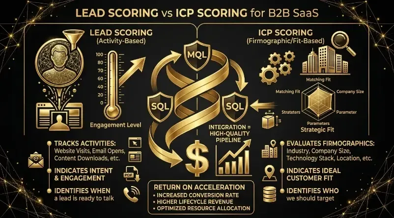Lead Scoring vs ICP Scoring for B2B SaaS: Why Traditional Scoring Fails