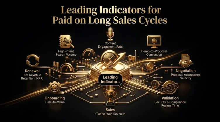 The Leading Indicators for Paid Media on Long Sales Cycles: What to Watch Before Revenue Lands (B2B SaaS)