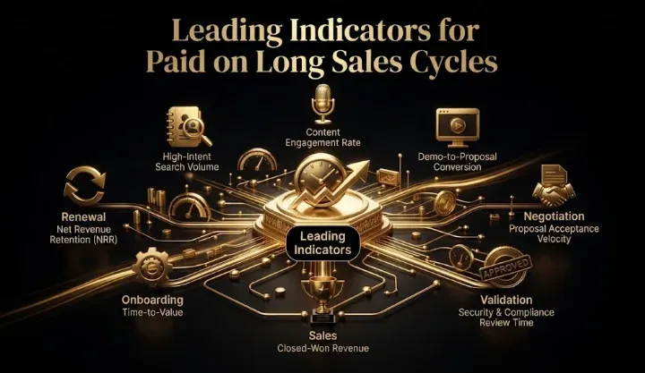 The Leading Indicators for Paid Media on Long Sales Cycles: What to Watch Before Revenue Lands (B2B SaaS)