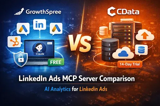 GrowthSpree vs CData LinkedIn Ads MCP Servers: AI Campaign Analysis