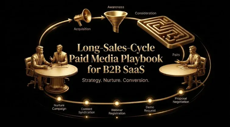The Long-Sales-Cycle Paid Media Playbook for B2B SaaS: Staying Present Through the Dark Period