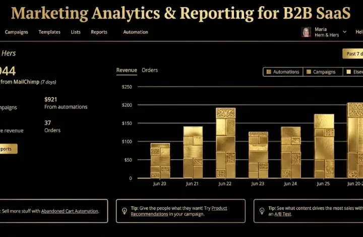 Marketing Analytics & Reporting for B2B SaaS: Data to Decisions