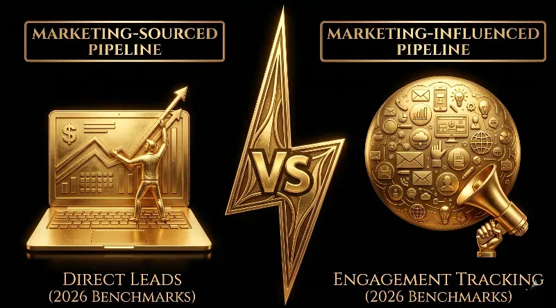 Marketing-Sourced vs Marketing-Influenced Pipeline for B2B SaaS and B2B in 2026: Definitions, Attribution Windows, and Benchmarks by ACV