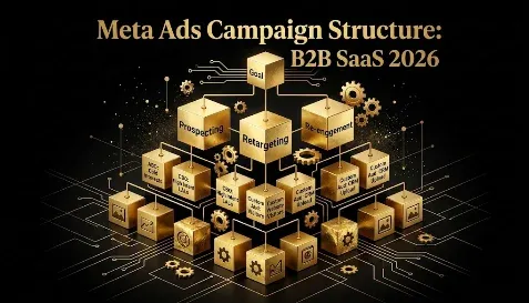 Meta Ads Campaign Structure for B2B SaaS (2026): The Three-Campaign Funnel, the Andromeda Consolidation Shift, and Learning-Phase Discipline