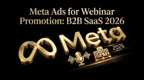 Meta Ads for Webinar Promotion in B2B SaaS (2026): The Registration Playbook, Show-Up Benchmarks, and the No-Show Replay Move