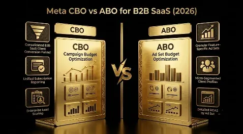 Meta CBO vs ABO for B2B SaaS (2026): Why Low Conversion Volume Should Keep You in ABO Longer