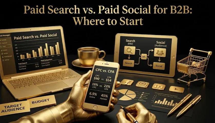 Paid Search vs. Paid Social for B2B: Where to Start