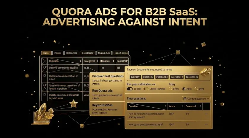 Quora Ads for B2B SaaS: Advertising Against Intent