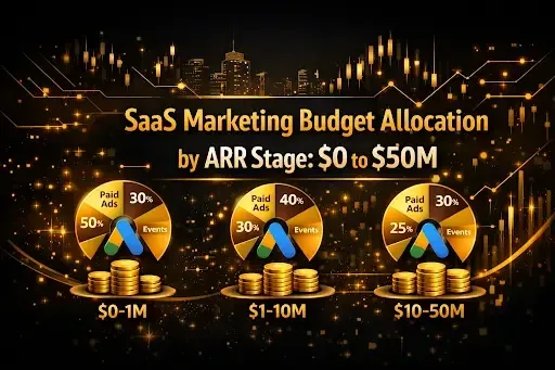 SaaS Marketing Budget Allocation by ARR Stage: $0 to $50M