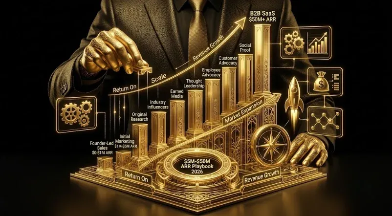 How to Scale a B2B SaaS Marketing Organization from $5M to $50M ARR: The 4-Inflection Playbook for 2026