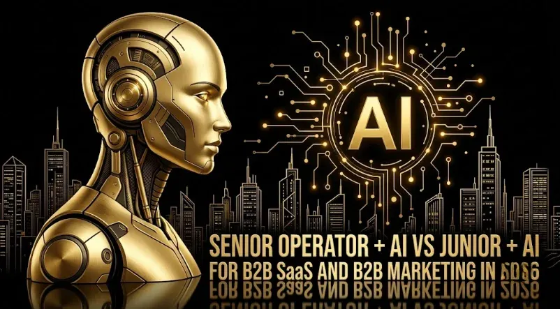 Senior Operator + AI vs Junior + AI for B2B SaaS and B2B Marketing in 2026: Output Quality, Cost, and Pipeline Benchmarks